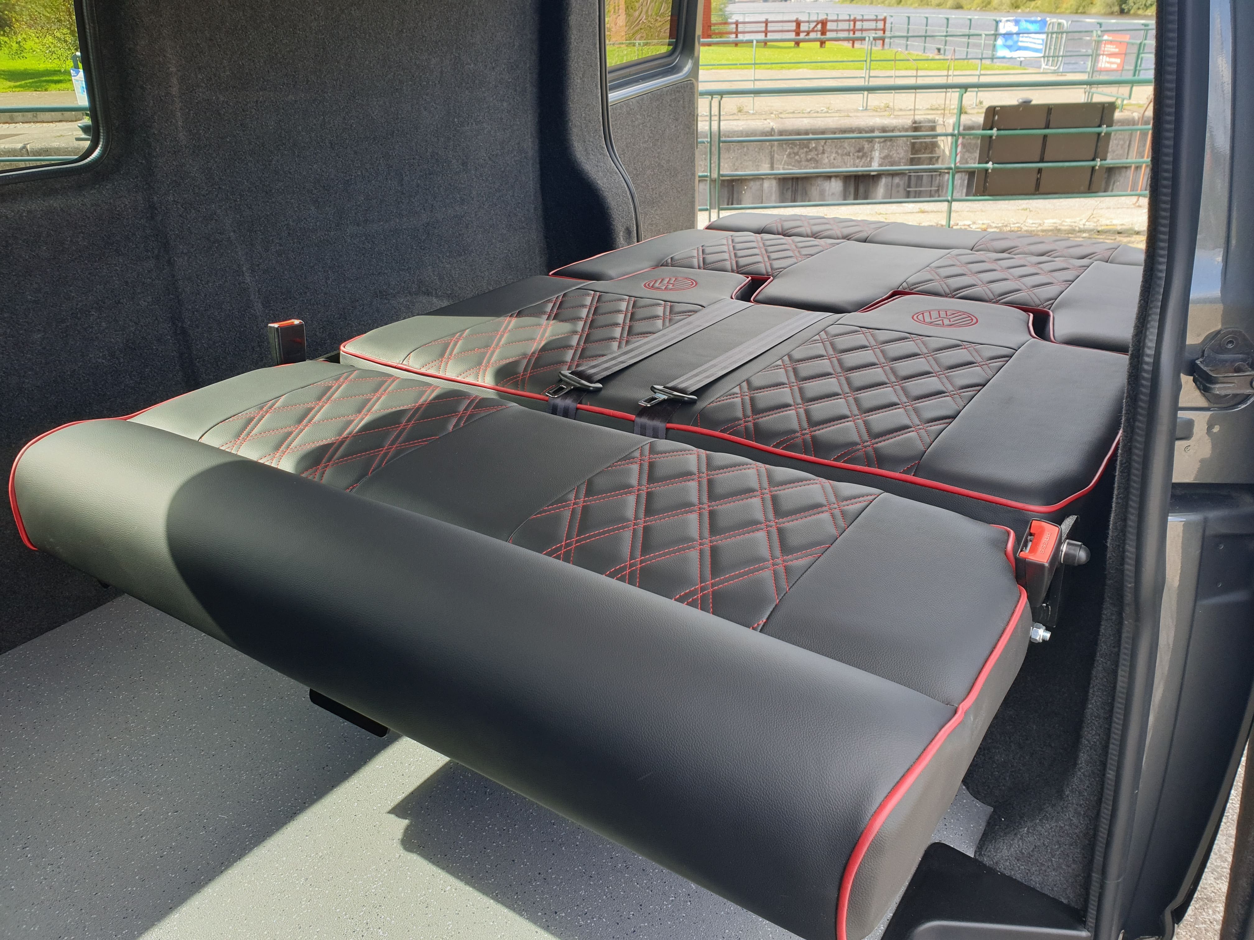 Rock n Roll Rib Bed Leather VW Van Conversion