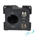 TV / Sat / 12V socket Module CBE