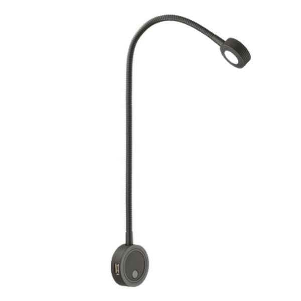 Light - Flexible Reading - with USB - Black