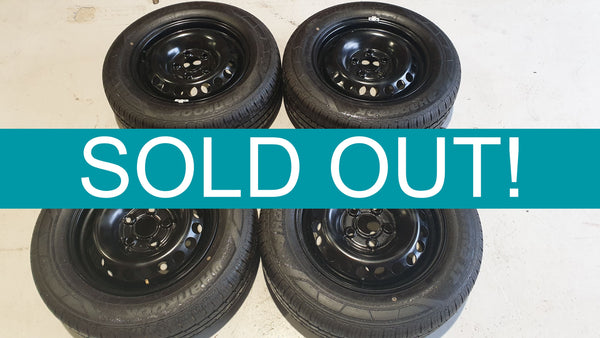1 x Set Transporter Black Steel Wheels - NOW SOLD