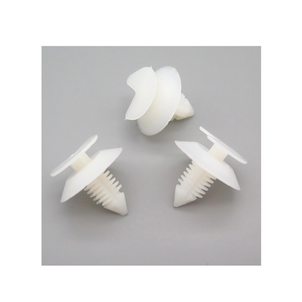 Hidden Panel Clips White (Pack of 100)