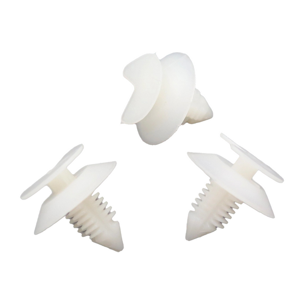 Hidden Panel Clips White (Pack of 100)