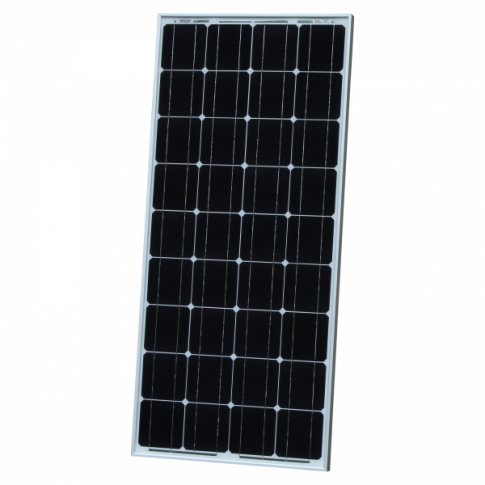 T6 SWB Silver Roof Rails, Cross Bars & Rigid 100w Monocrystalline Solar Panel